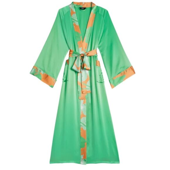 CHILL by Cravings Chrissy Teigen Luxe 100% Silk Robe...